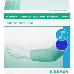 Askina Haftbinde Color 8cmx20M Blau 1 ST