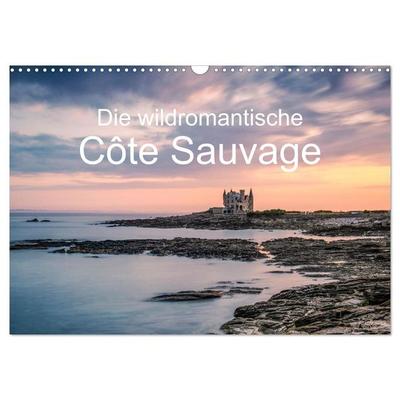 Die wildromantische Côte Sauvage (Wandkalender 2026 DIN A3 quer), CALVENDO Monatskalender