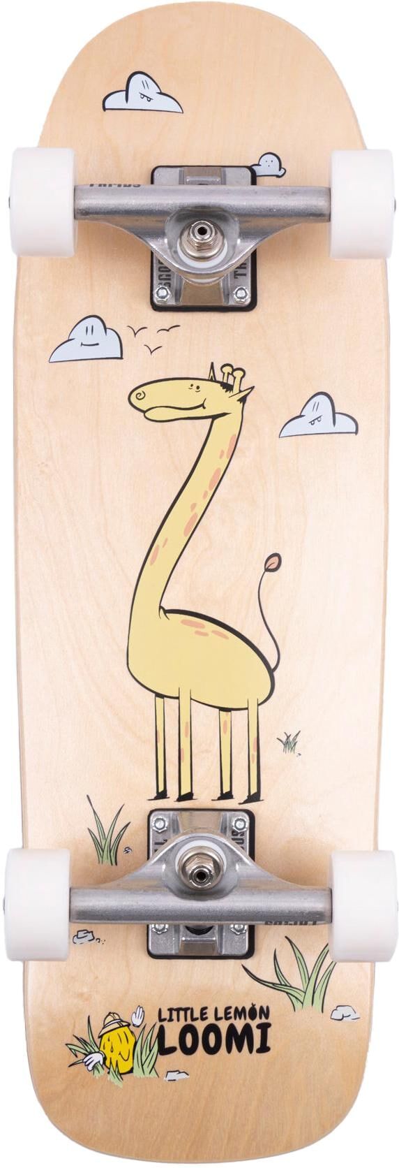 Skateboard "Loomi Boards Corkgrip Giraffe 24.75", bunt (beige, mehrfarbig), Skateboards, Skateboard beige, mehrfarbig Einheitsgröße