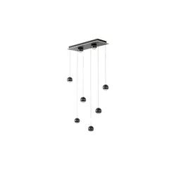 KHG LED-Pendelleuchte   ¦ schwarz ¦ Maße (cm): B: 74 H: 150 T: 30.0