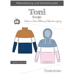 Fadenkäfer Schnitt "Hoodie Toni" für Kinder