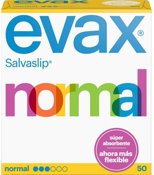 Evax Normal panty liners box of 50 units