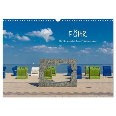 Föhr - Nordfriesische Insel Impressionen (Wandkalender 2026 DIN A3 quer), CALVENDO Monatskalender