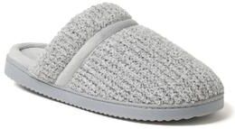Women's Serena Marled Chenille Scuff Slipper by Dearfoams in Sleet (Size L M)