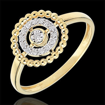 Edenly Ring Fleur de Sel - Kranz - Gelbgold