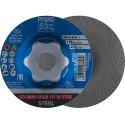 PFERD TOOLS CC-GRIND-SOLID Schleifscheibe Leistungslinie SG STEEL für Stahl - 64185115