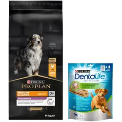 Purina Pro Plan Opti'Age Medium & Large Adult 7+ mit Huhn 14 kg + Purina Dentalife GRATIS!