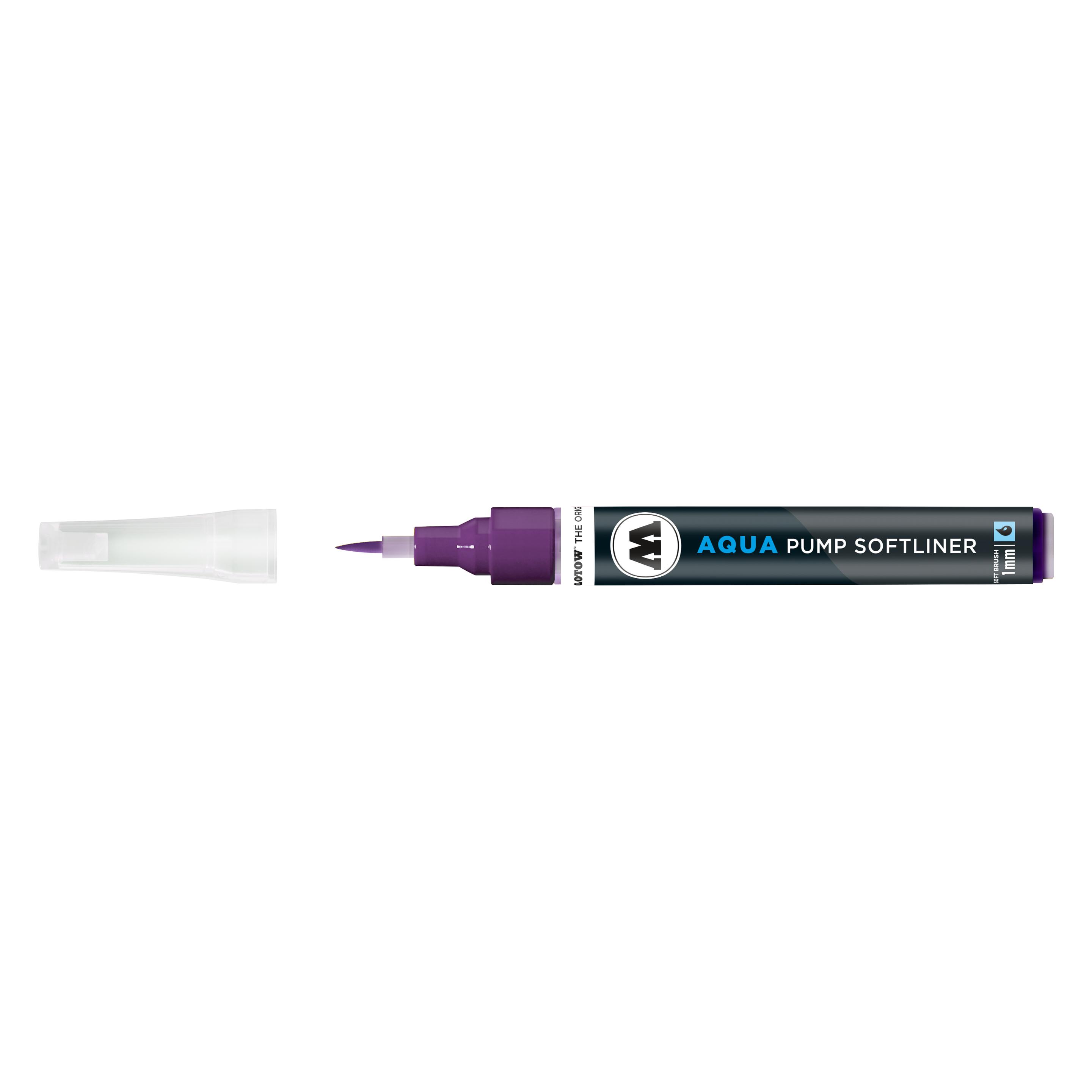 Molotow Pinselmarker Pump Softliner Aqua 1mm purpur (1x) (MO727010)