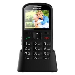 CPA Telefon Halo 21 Senior černý s nabíjecím stojánkem (2.80", 0.30 Mpx) (TELMY1021BK)