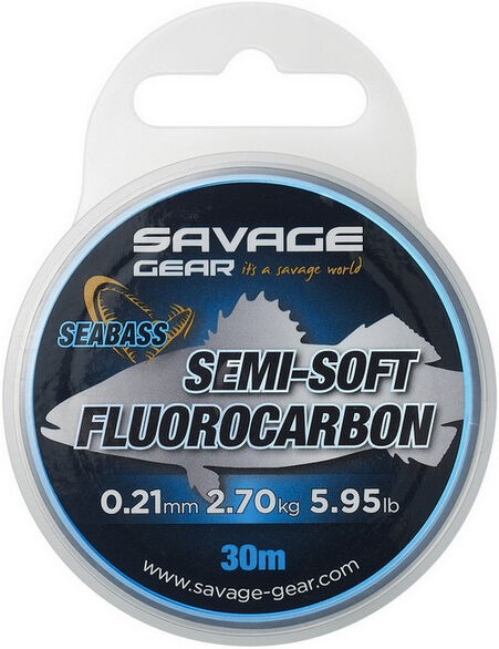 Savage Gear Semi-Soft Fluorocarbon Seabass