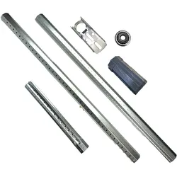 Selve Stahlwelle Set Rollladenwelle Steckwelle von 30-500 cm | Komplettset SW60 Rostfrei, inkl. alle