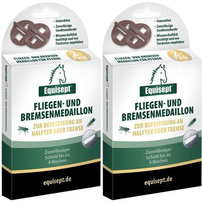 Equisept Fliegen- u.Bremsenmedaillon f.Pferde Doppelpack 2x2 St Sonstige