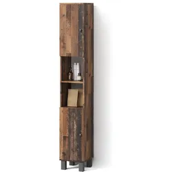 BADSCHRANK Fucino Eiche rustikal 30 x 190 cm