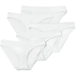 Tchibo - 5 Slips - Damen - Gr. L - weiß