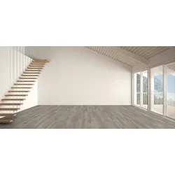 Parador Basic 200 V Laminat Eiche lichtgrau Seidenmatte Struktur Landhausdiele 1285x194x7 mm