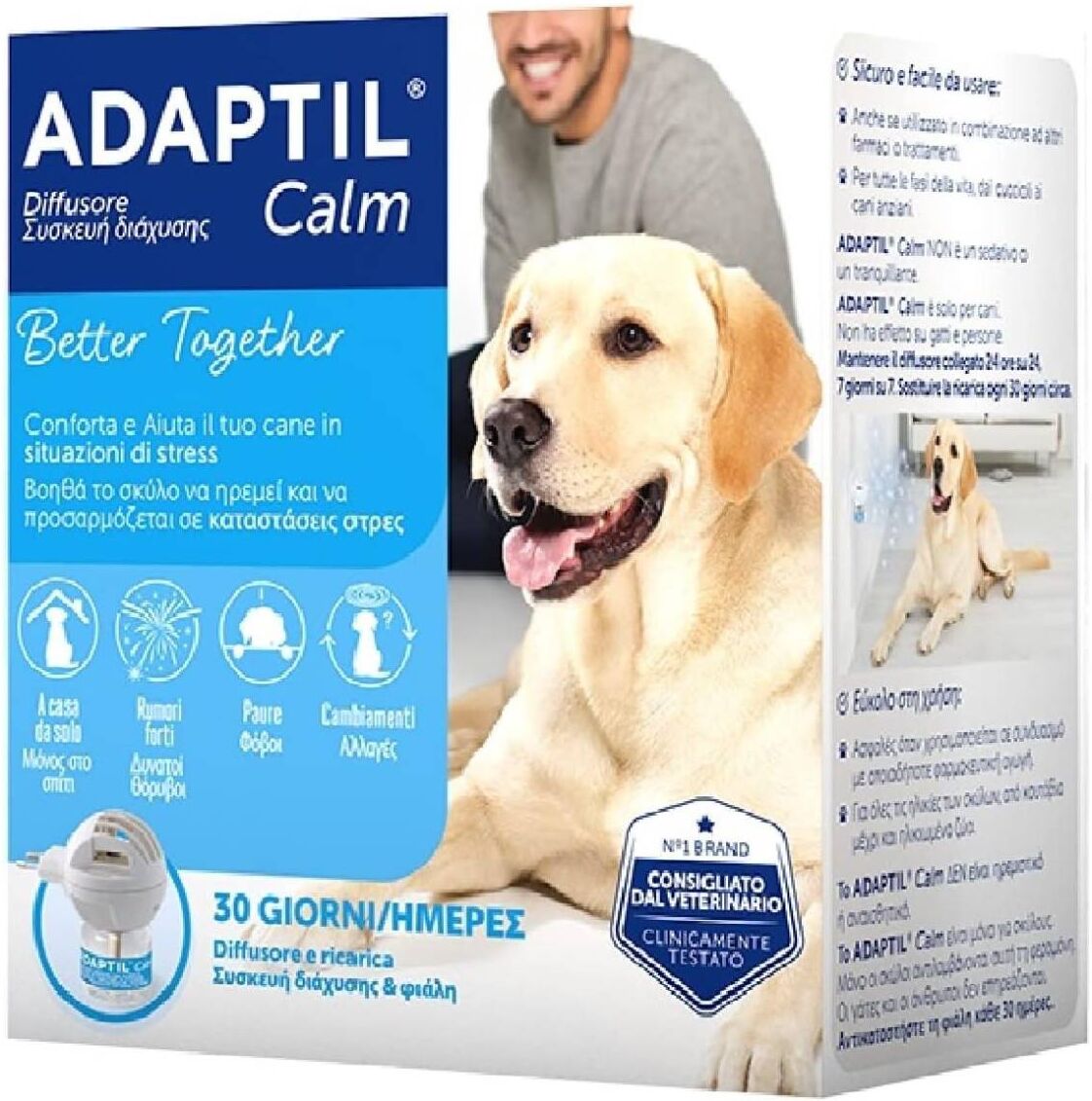 Adaptil ® Calm per Cani Diffusore+Ricarica 30 Giorni 48 ml
