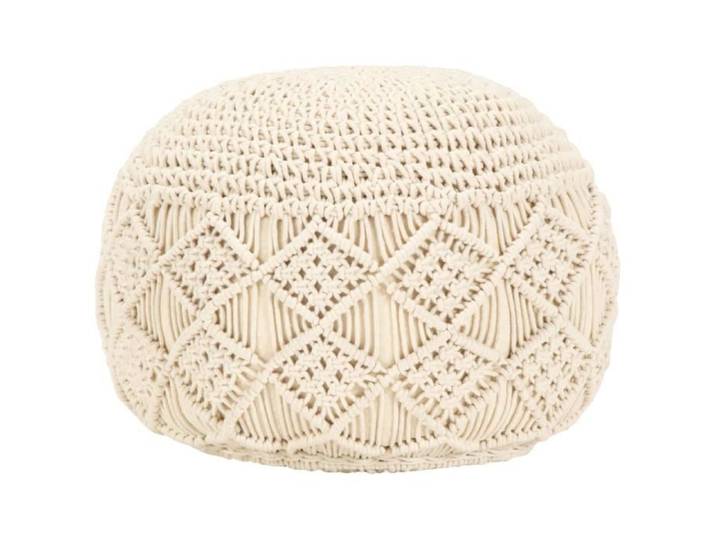 Pouf fait à la main en macramé 45 x 30 cm Coton