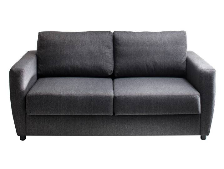 Schlafsofa grau ausziehbar Federkern 176 x 74 cm - MÜRITZ