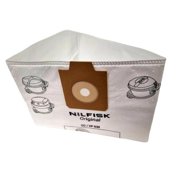 Nilfisk 107420630 Vliesstaubbeutel passend für Gewerbesauger 5-teilig (107420630)