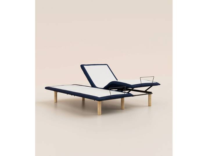 Sommier électrique 160x200 cm - Bleu - Tediber