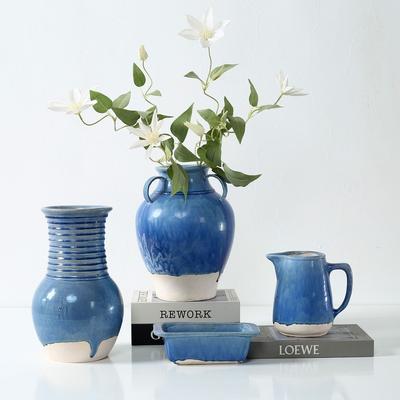 Lilys Living "Approx. 8 Inches Long Green-Blue Decorative Rectangle Bowl - 9'6"" x 13'6"""