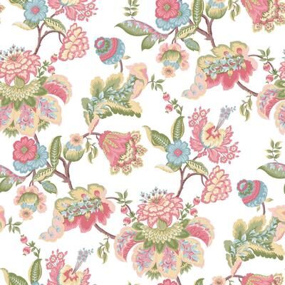Galerie Wallcoverings Blooming Garden Collection Jacobean Garden Matte Finish Vinyl on Non-woven Wallpaper Roll