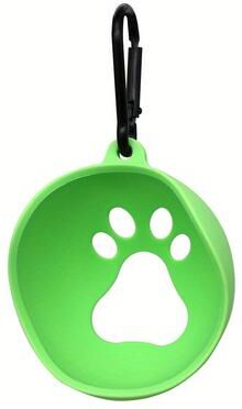 The Handy Homestead Tennis Ball Holder With Carabiner For Hands Free Dog Walks And Training green