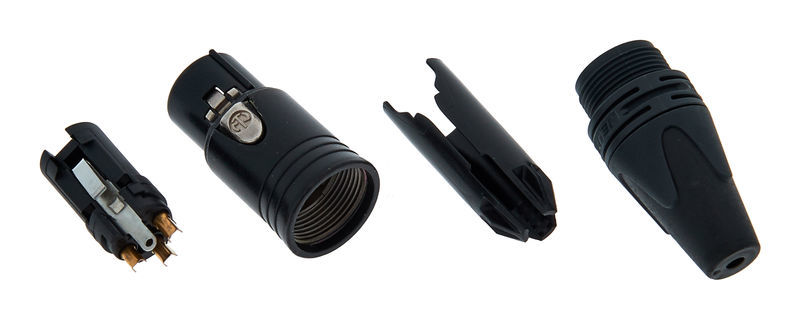 Neutrik NC3 FXX-B nero con contatti placcati in oro