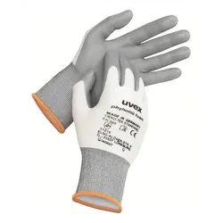 Uvex Schutzhandschuhe phynomic foam, weiß/grau, Größe:8
