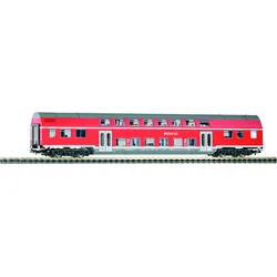PIKO H0 57620 - Doppelstock Personenwagen DBuz747 DB Regio VI, Gleichstrom