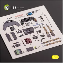 Kelik BF-109 F-4 - interior 3D decals for Trumpeter kit