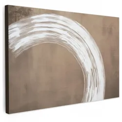LEINWANDBILD Farbe - Braun - Japandi Gemälde 60x40 cm