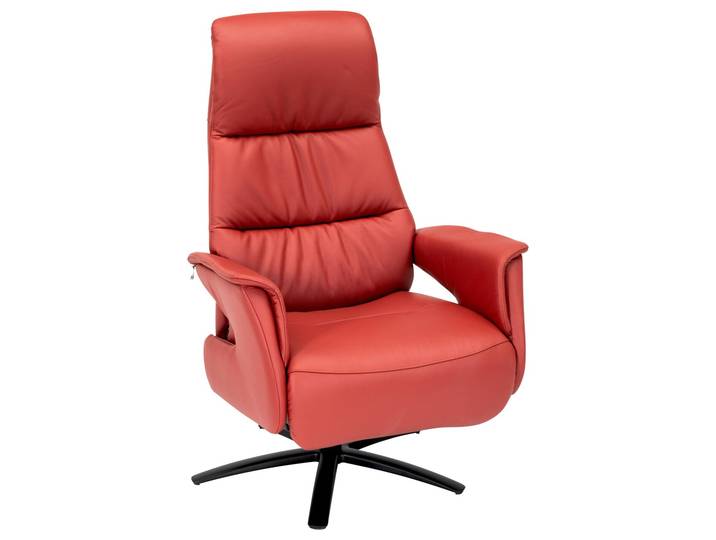 Welnova Relaxsessel 8102 SLIMLINE 2.0, rot, Leder