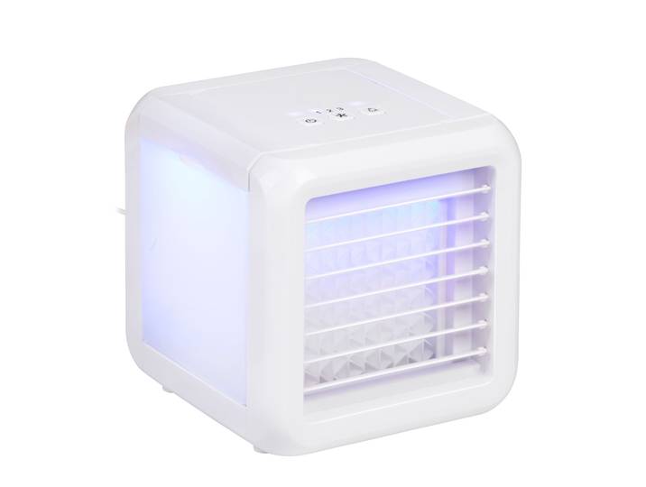 Luftkühler Mini 3 Stufen mit USB und LED weiss