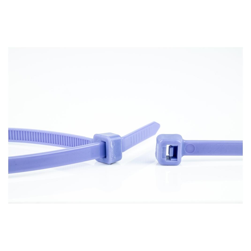 WKK Kunststoffkabelbinder Violett 300x3,6mm 100 St. (Kunststoffkabelbinder, 100 Stk.) (110194771)