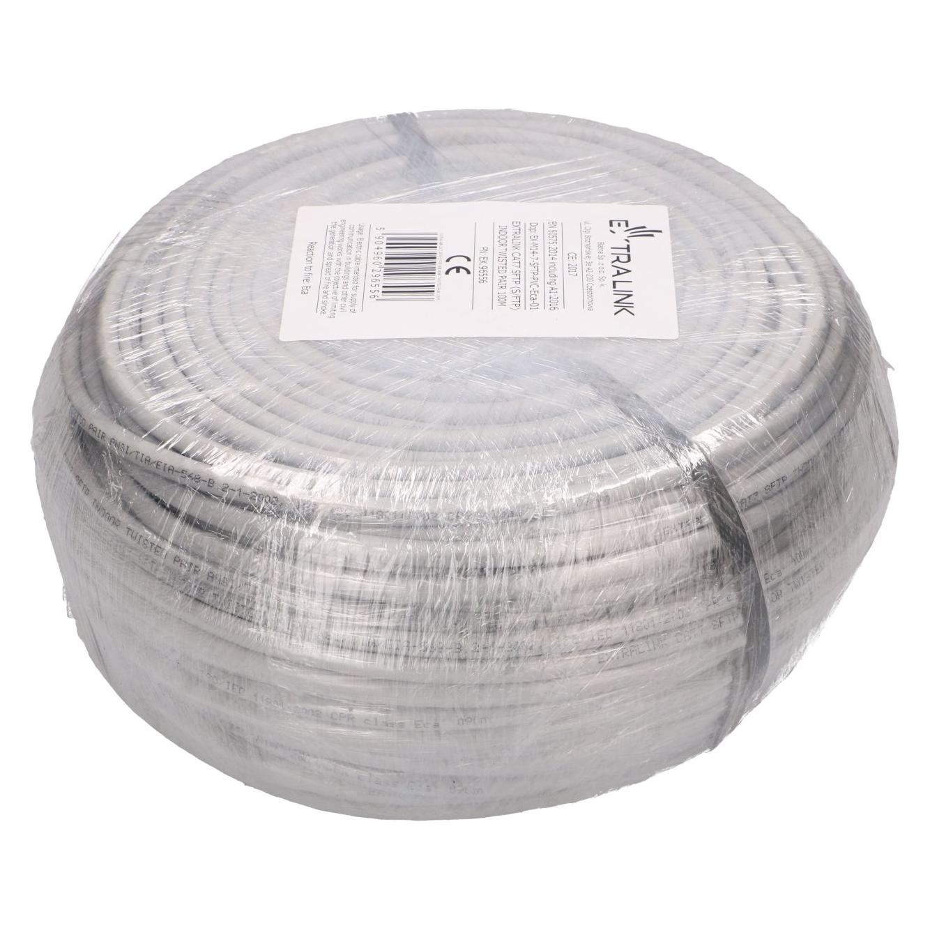 Extralink CAT7 SFTP (S/FTP) INDOOR TWISTED PAIR 100M (S/FTP, CAT7, 100 m) (EX.96556)