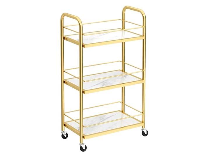 Chariots de Salon d'art en fer simples, chariot à outils multicouche pour Spa de beauté, meubles de Salon modernes, support de stockage de collations à domicile, chariot à ongles
