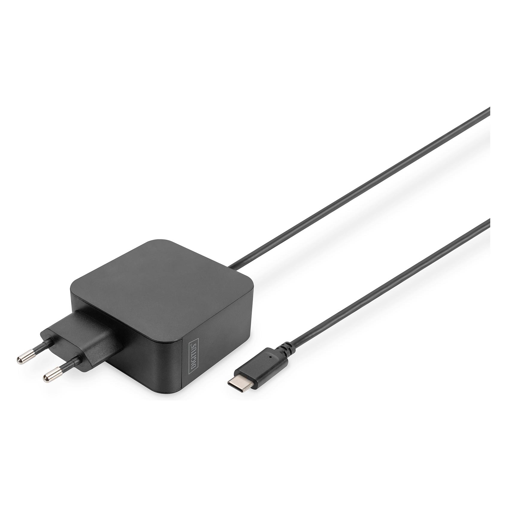 Digitus Notebook-Ladegerät USB-C Netzteil 65W PD3.0 DA-10071 1,2 m, Schwarz (65 W) (DA-10071)