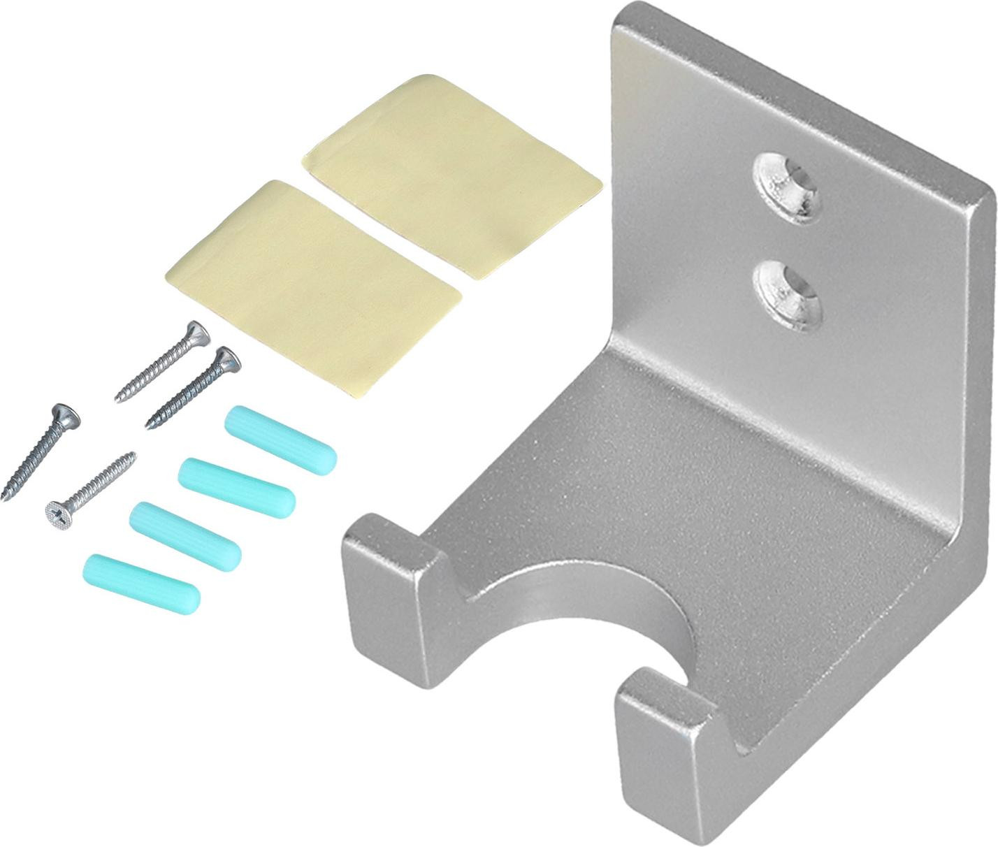 Cocosity Dubbelzijdige Bodemloze Koffiehouder met Wandhouder, Aluminiumlegering, Zilverkleurig