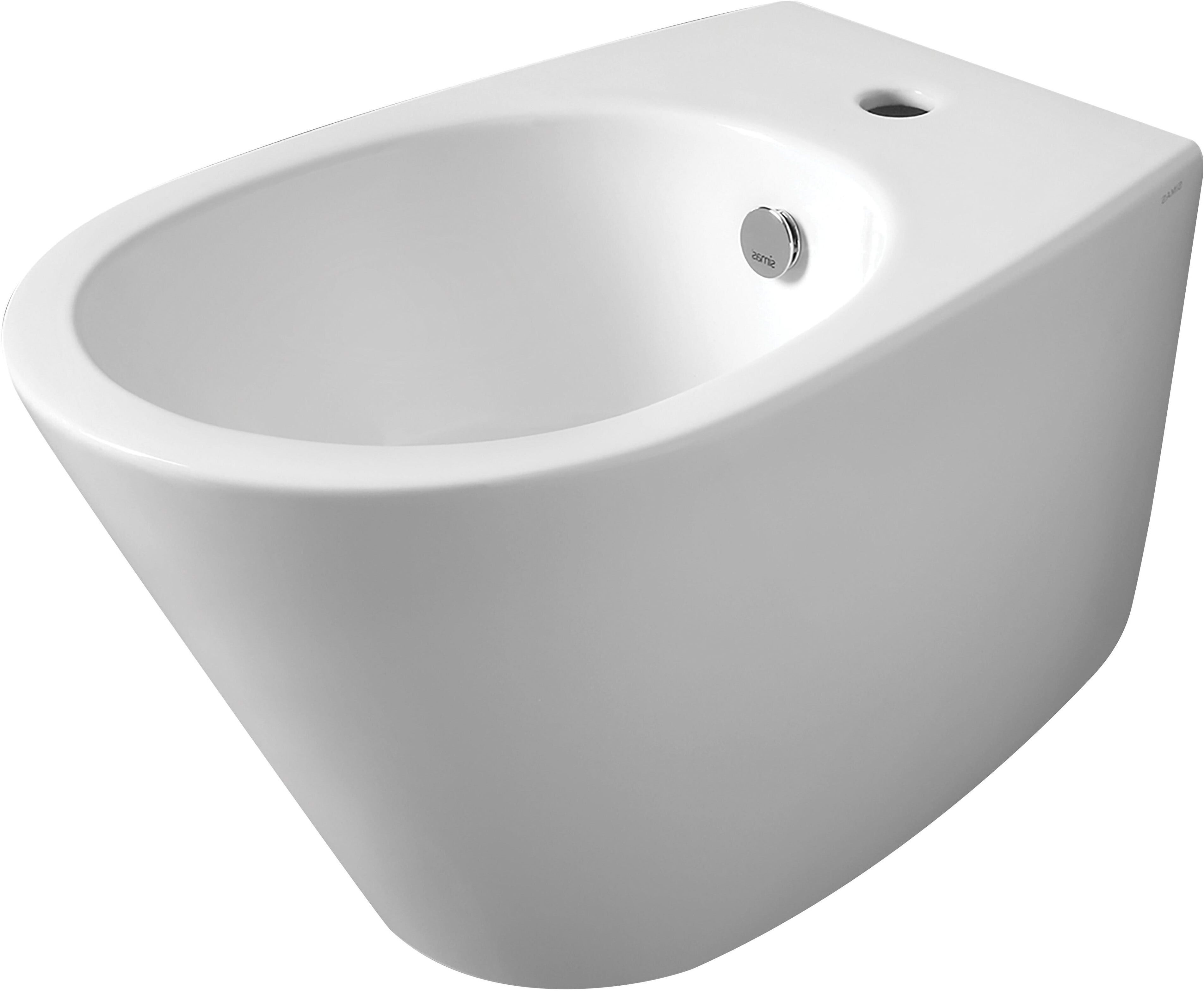 Simas BIDET SERIE GAMBASSI SOSPESO IN CERAMICA BIANCA