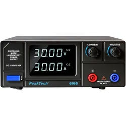 Peaktech Labornetzgerät P 6166, 1...30 V, 1...30 A, 900 W, Labornetzgerät