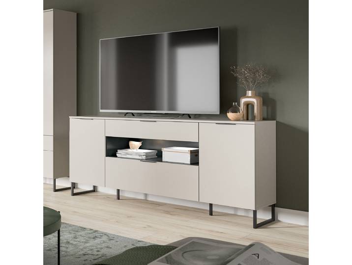 Sideboard Quario 80 x 185 x 41cm Beige