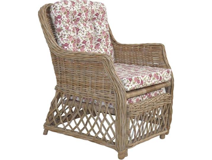 Home affaire Rattanstuhl, Handarbeit, Maße (B/T/H): (67/75/91)