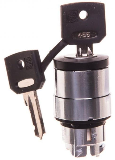 Schneider 3-standen schakelaar met terugkerende sleutel type ZB4BG8