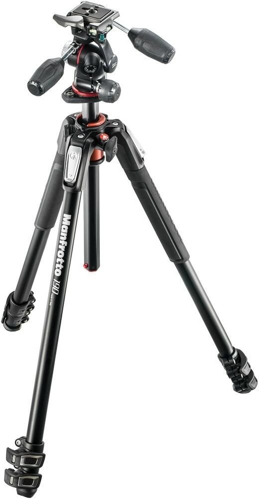 Manfrotto Trépied MK190XPRO3-3W avec rotule d'inclinaison à 3 directions