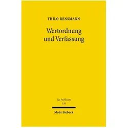 Wertordnung und Verfassung, Fachbücher von Thilo Rensmann