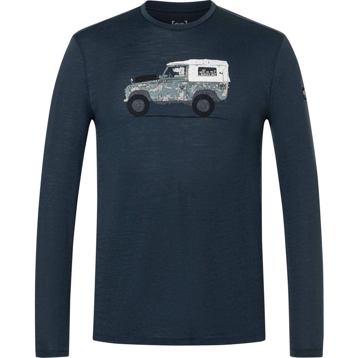 Super.Natural M Dog Excursion LS blueberry/various (W55) M SNMP02110W55M