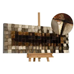 WANDBILD Braun 127/55 cm