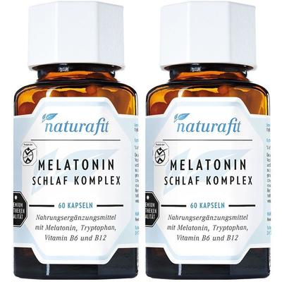Naturafit Melatonin Schlaf Komplex Kapseln 2x 2x60 St