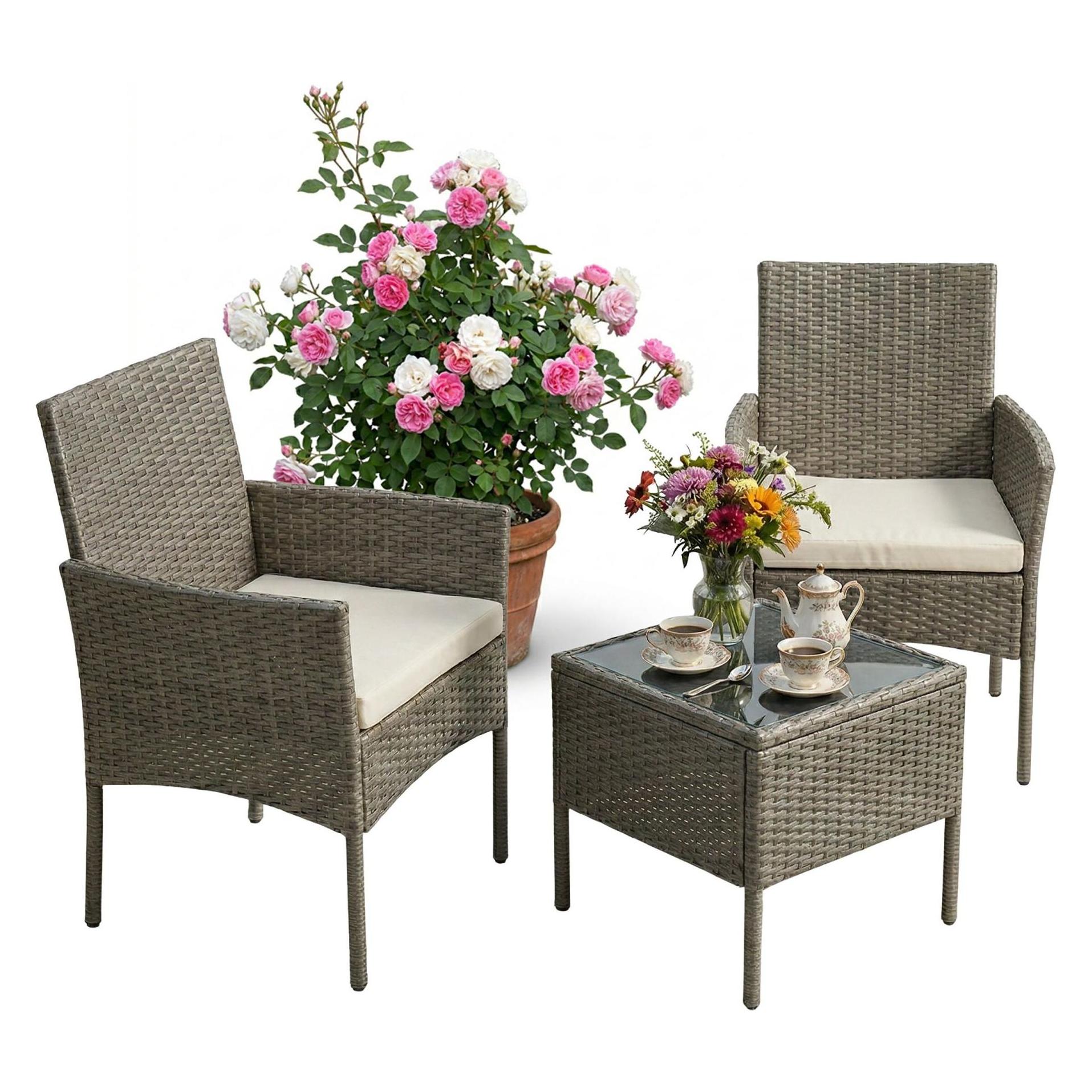 Relaxdays Rattan-Sitzgruppe (4052025828103)